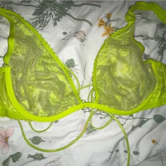 Savage X Fenty Neon Lace Bra - Picture 2 of 3